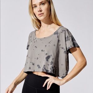 Avocado Haze Carmen Crew Neck Top Size Small